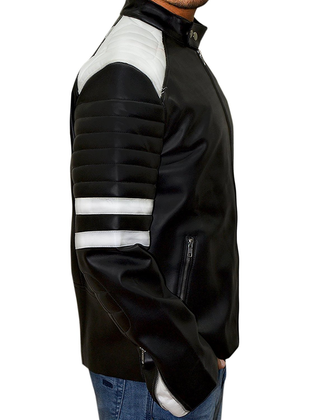 Illustration for article titled New Black and White Fight Club Leather Men Jacket - Limited Stock